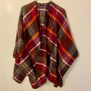 SALE Talbots Multicolor Plaid Shawl One size